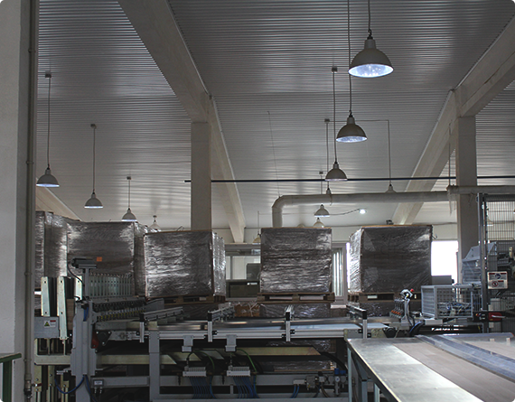 Werkstatt für die Herstellung von Lamellen